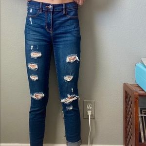 dark blue wash jeans